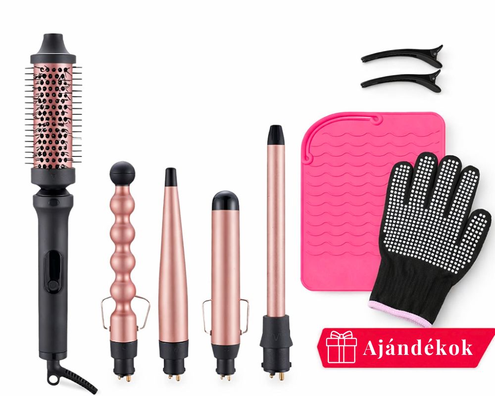 WonderWaves 5 az 1-ben hajdöndörítő készlet