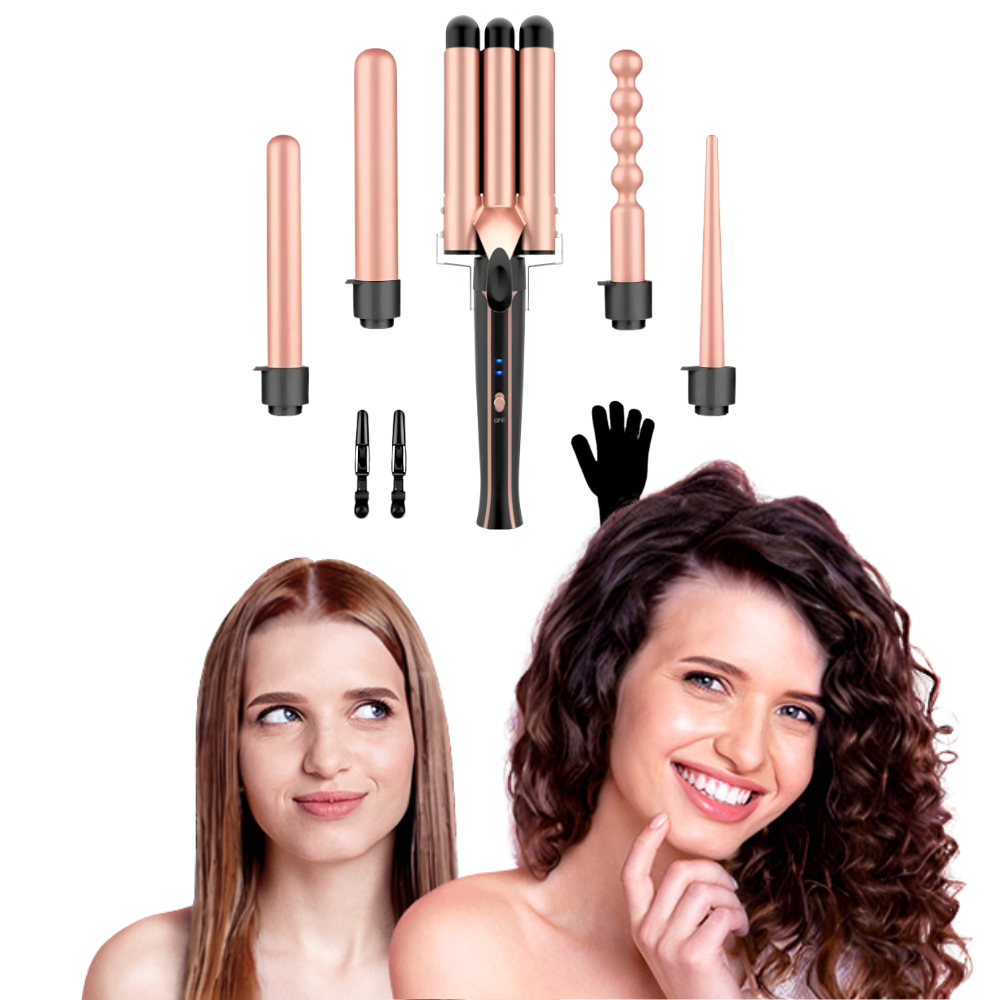 WonderWaves hajgöndörítő 5in1 szett